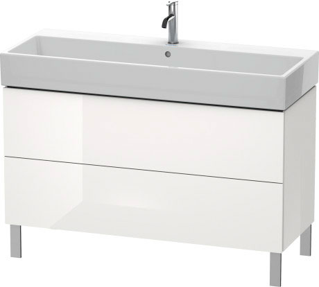 LC677903131 Тумбочка напольная L-Cube #LC6779 1184 x 459 мм Сосна серебристая, декор Duravit - Вид №2