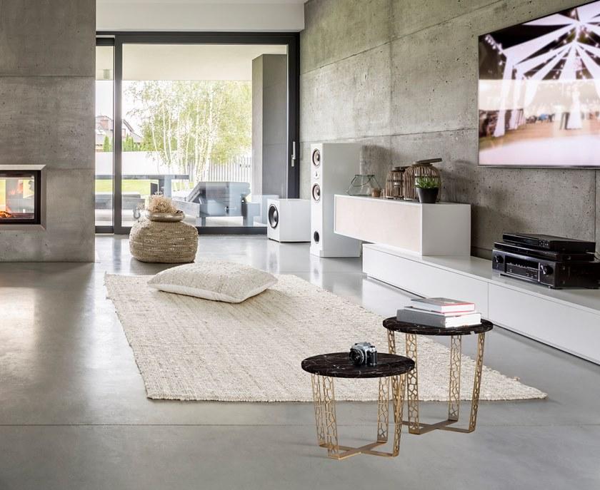 ALBEDO Круглый журнальный столик из мрамора и металла black marquina sun-id-1514828 - Вид №5