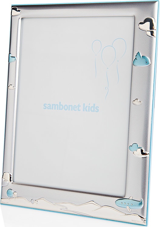 10577504 Sambonet Фоторамка 13х18см "Синий самолет" Сталь нержавеющая 