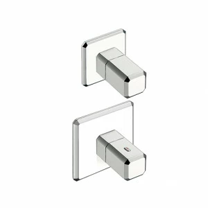 CRIIT771 Внешние части термостатического смесителя для CRICS701 с металлической пластиной Cristina Rubinetterie