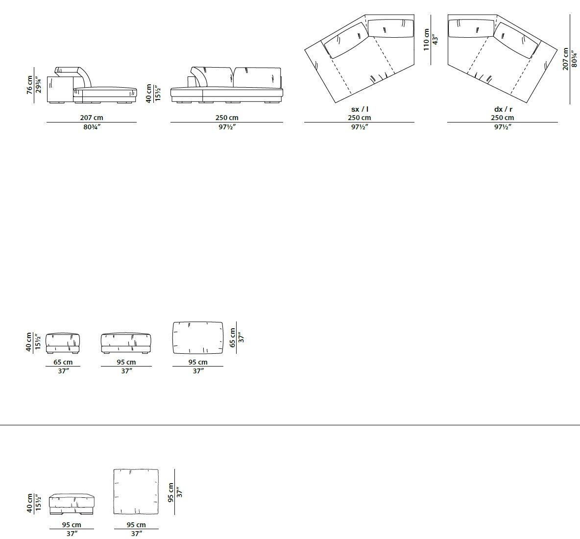 Кожаный диван Baxter BUDAPEST SOFT ARCH-00075536 - Вид №16