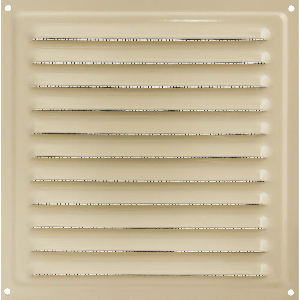 Решётка вентиляционная с сеткой Вентс МВМ 200 200х200 мм металл цвет бежевый STLM-2002536 - Вид №1