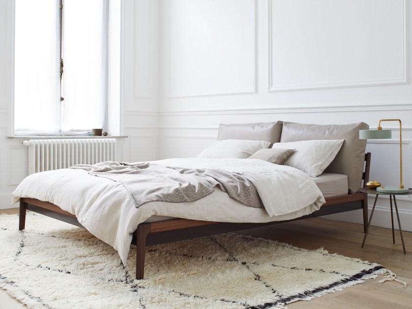 more Двуспальная кровать из массива дерева с мягким изголовьем Sova sun-id-1353356 - Вид №2