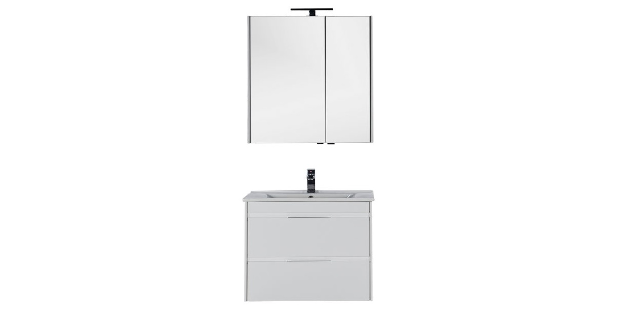 Комплект мебели Aquanet Тулон 85 белый 00183627 - Вид №1