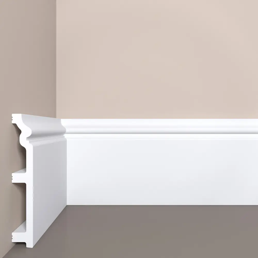 90761329 Плинтус Bello Deco 140x2000x22мм 1шт белый STLM-0372120