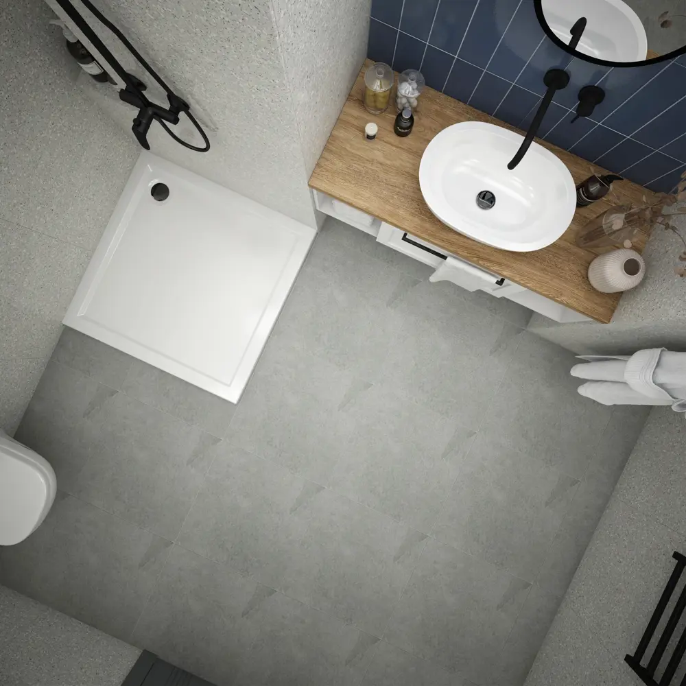 Душевой поддон METAKAM Apart квадратный 90×90 см с антискользящим покрытием 89386660 STLM-1501157 - Вид №5