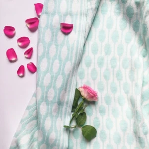 Плед LOLA W&B APERO ДИЗАЙНЕРСКИЕ, ОРНАМЕНТ 010367 Белый;голубой