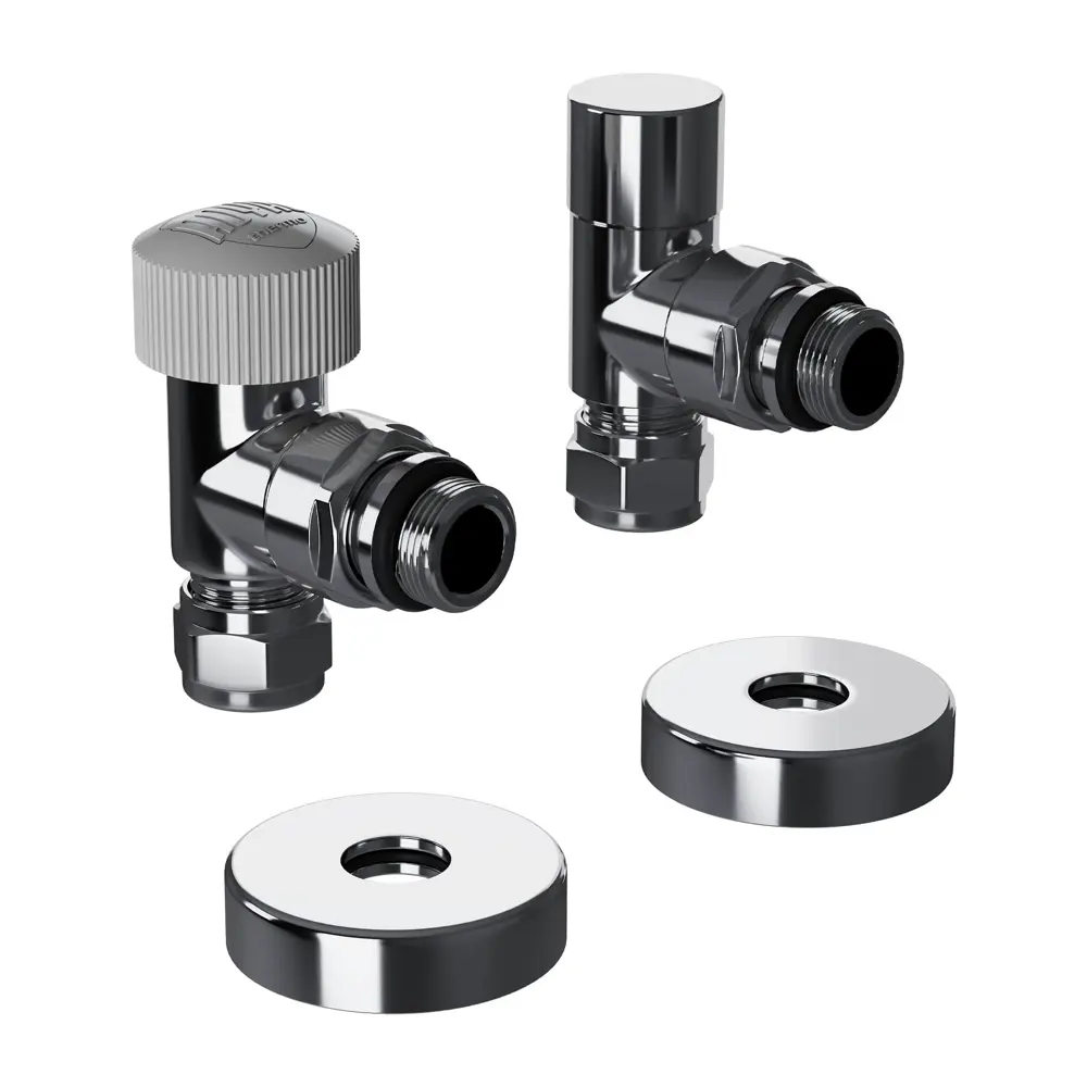 Термостатический комплект для радиатора угловой Royal Thermo Design Pro 1/2" латунь цвет хром 89423313 STLM-2138538 