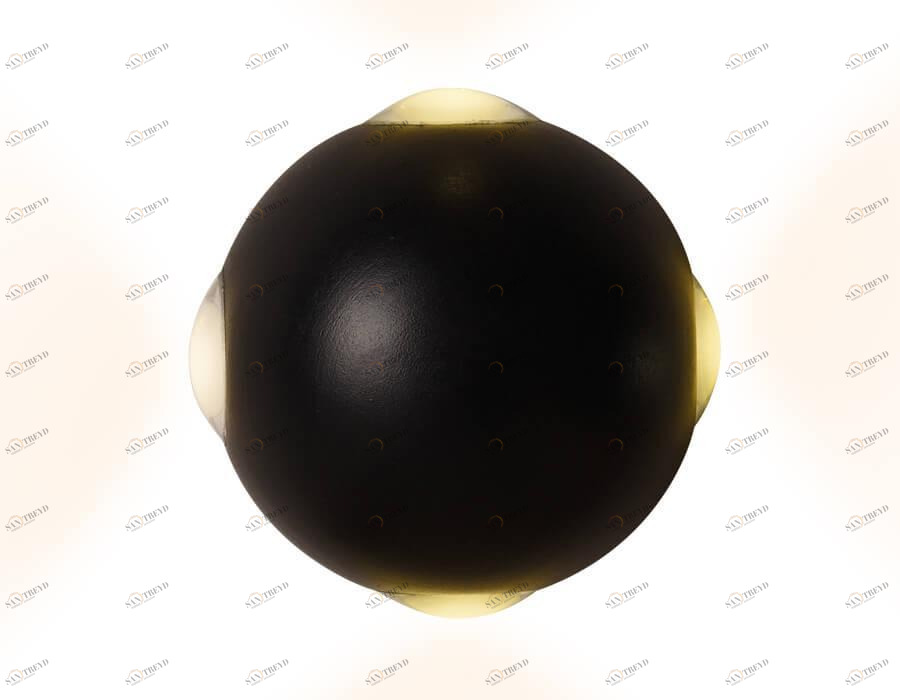 Уличный настенный светильник светодиодный на 4 лампы D 10 см черный Sota FW135 AMBRELLA LIGHT SOTA 00-3898284 Черный 