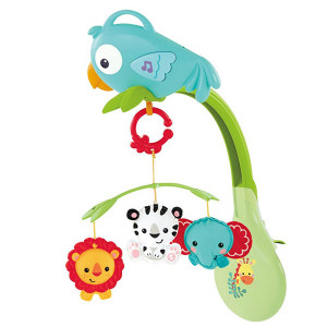 CHR11 Mattel Fisher-Price Фишер Прайс Мобиль 3в1 "Друзья из тропического леса" FISHER-PRICE (Mattel)