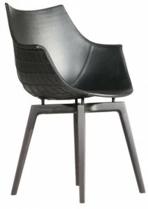 Driade Кожаное кресло с подлокотниками Meridiana