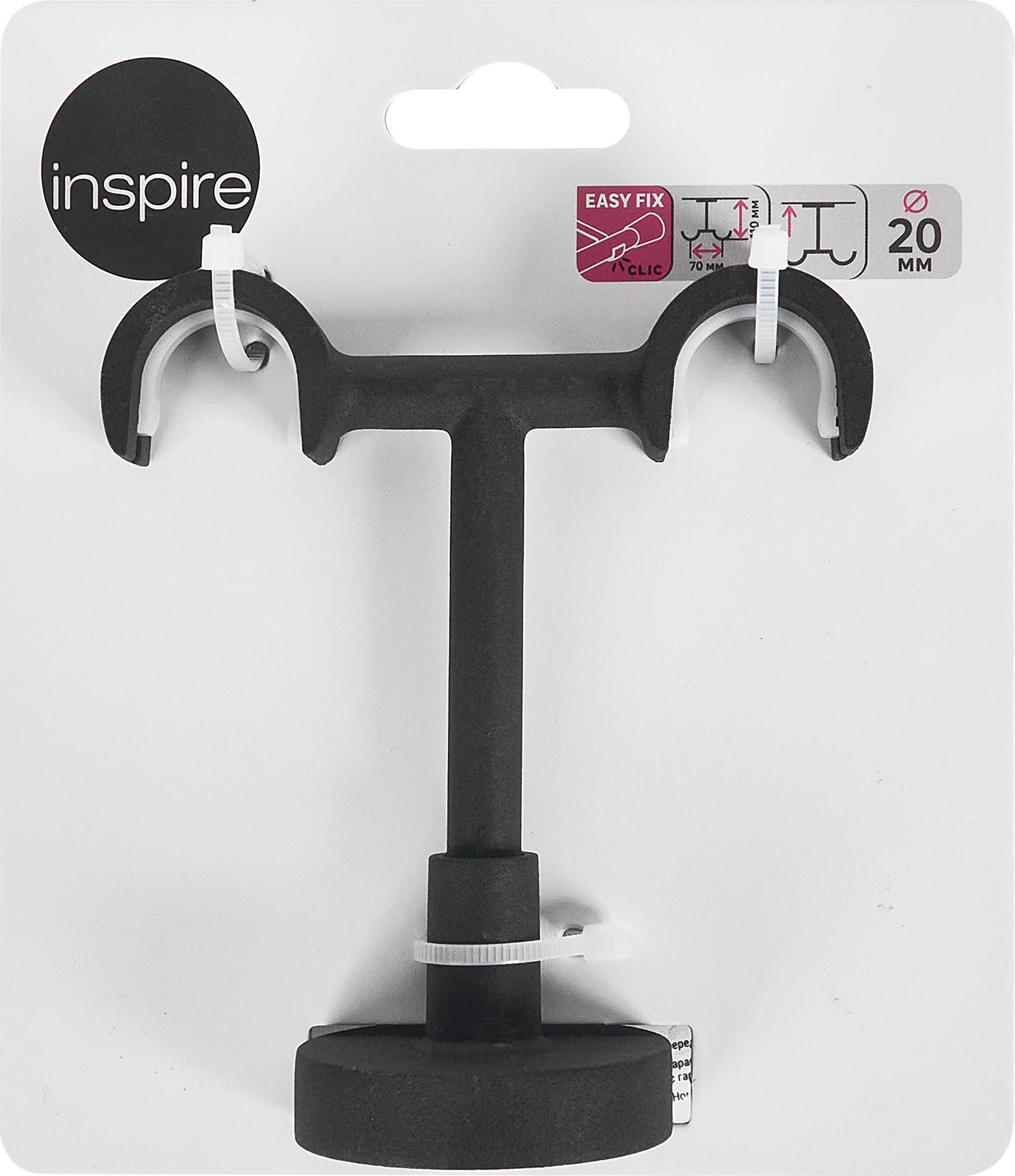 Потолочная штанга для карниза INSPIRE черный 2 см 85186801 STLM-0059680 - Вид №3