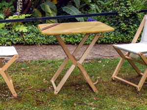 Высокий квадратный складной стол