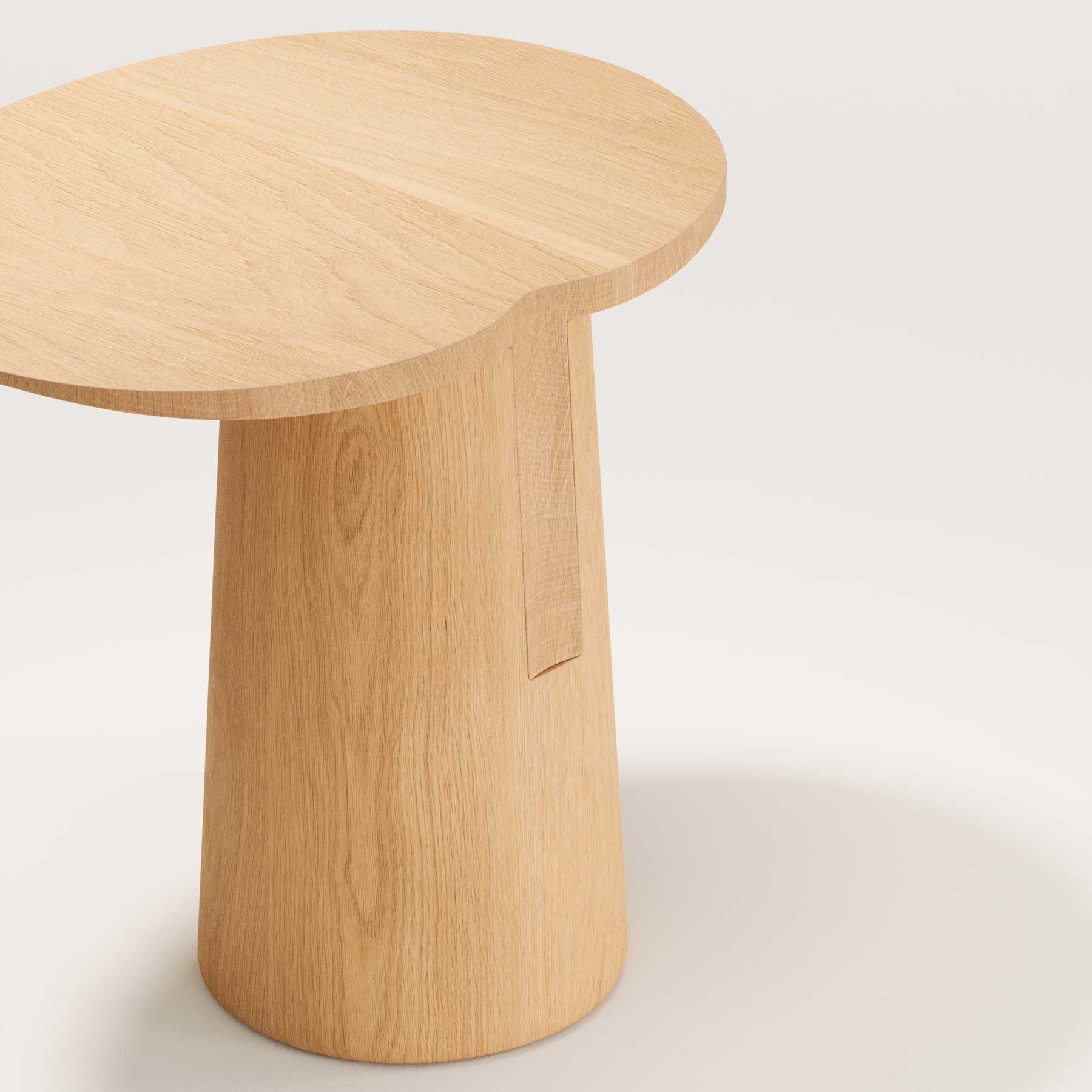 Овальный журнальный столик из дерева и травертина Wewood Anchor ARCH-00117262 - Вид №5