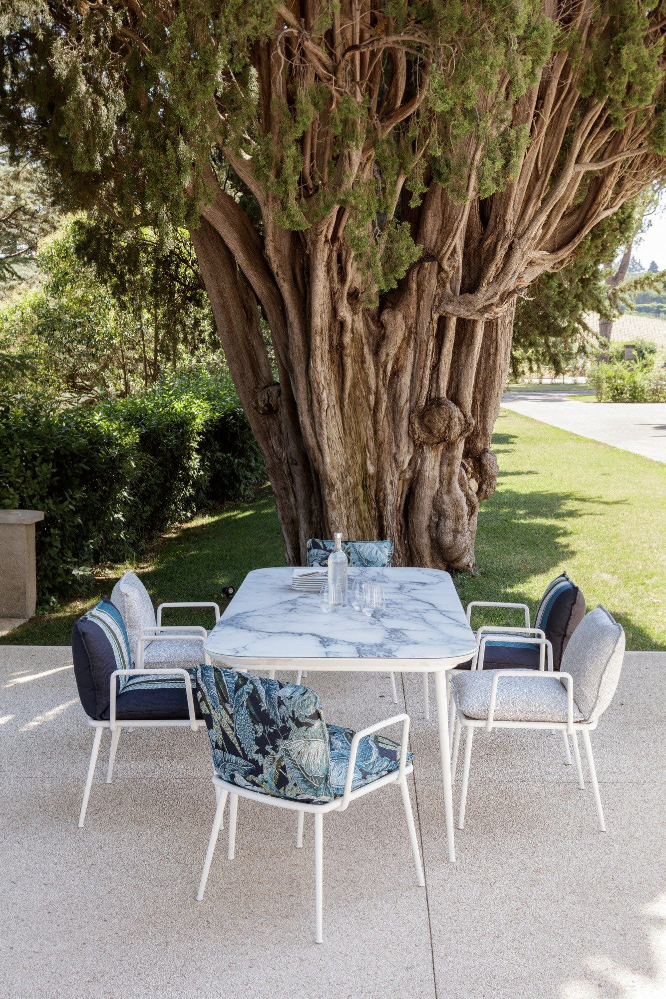 Тканевый мягкий садовый стул с подлокотниками Sicis Lipari ARCH-00042901 - Вид №9