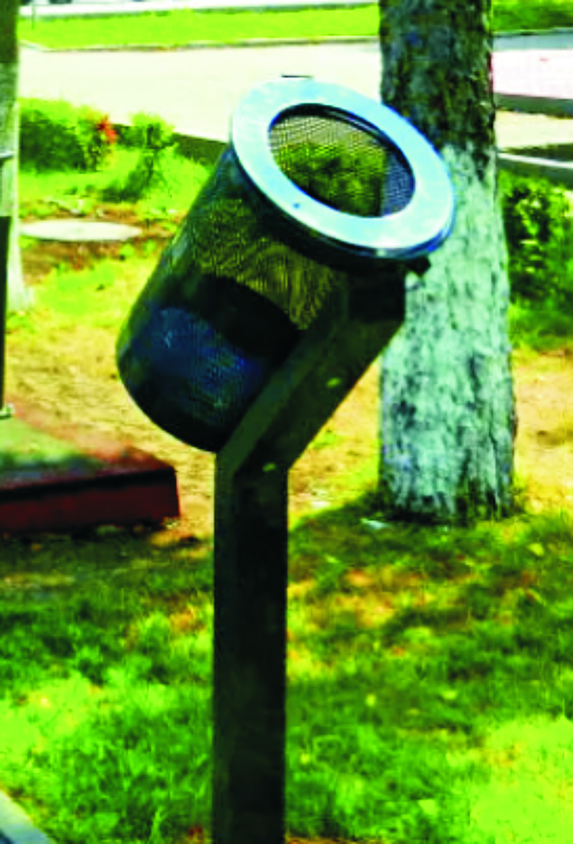 VELS01.01.01-MU.MD ВЕЛОсити 01, урна наклонная уличная для велосипедистов LAB.Space  - Вид №1