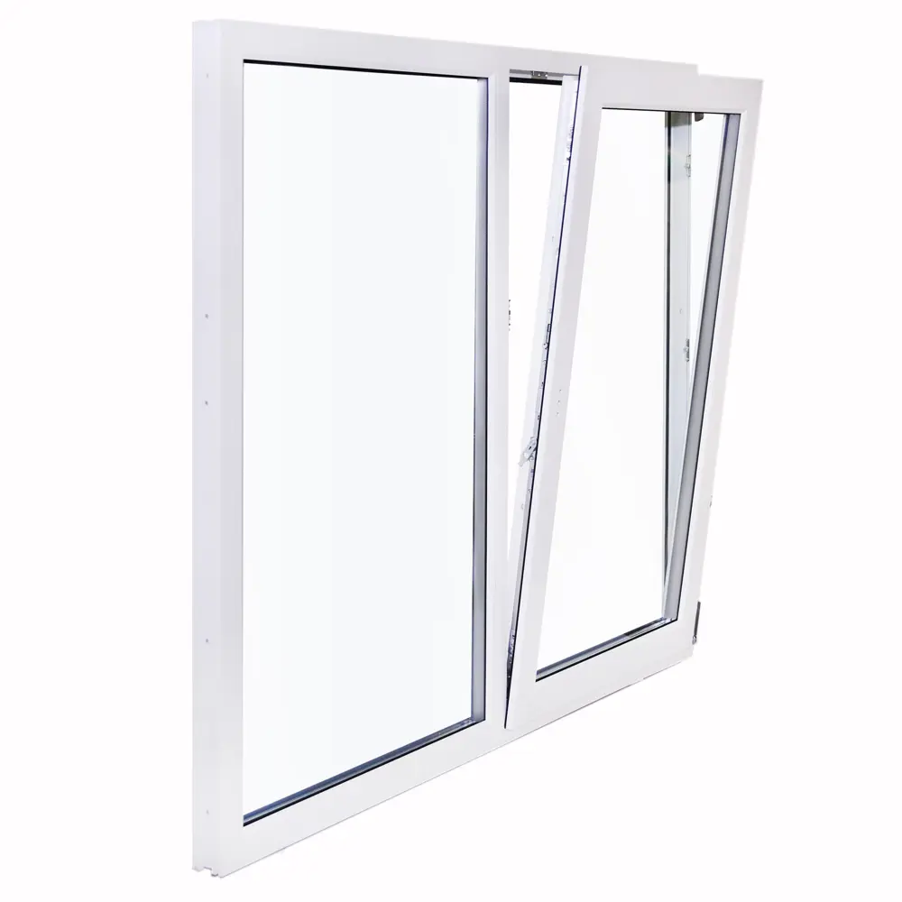Окно пластиковое ПВХ Deceuninck двустворчатое 1410x1450 мм (ВxШ) двуxкамерный стеклопакет белый STLM-2020797 - Вид №3