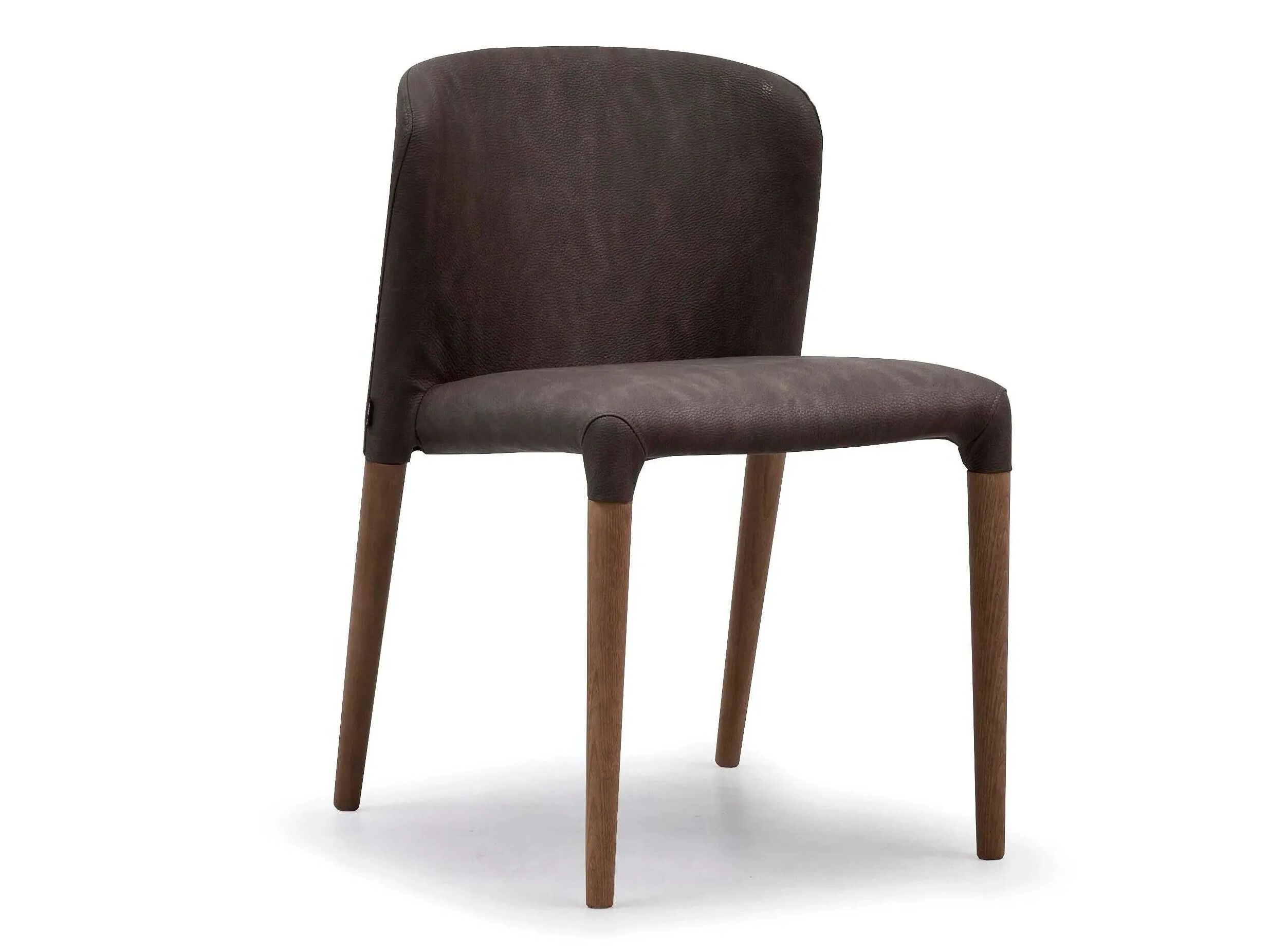 Штабелируемый стул с кожаной обивкой Alf DaFrè KAROL WOOD ARCH-00041143