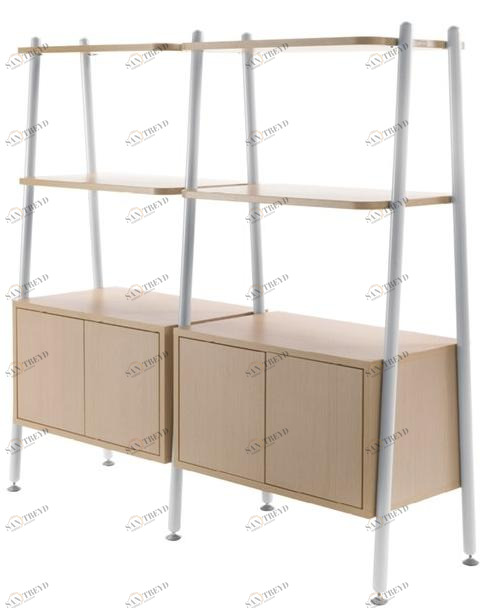 Sesta Офисный книжный шкаф из изделий из дерева Blog sun-id-1511575