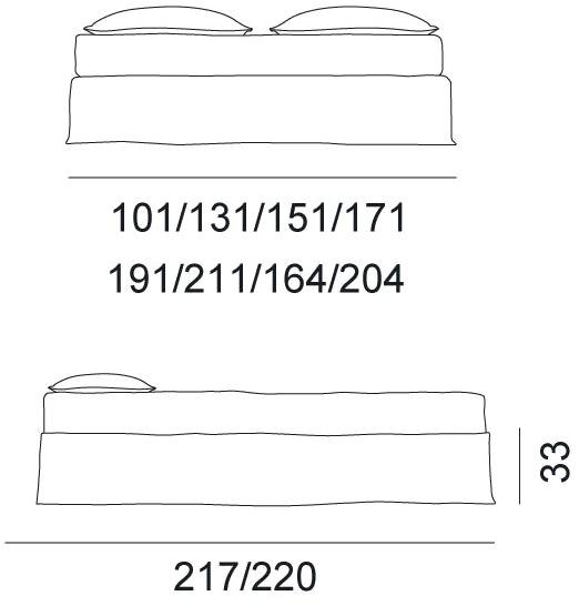 Gervasoni Двуспальная кровать со съемным покрытием Ghost sun-id-1444945 - Вид №6