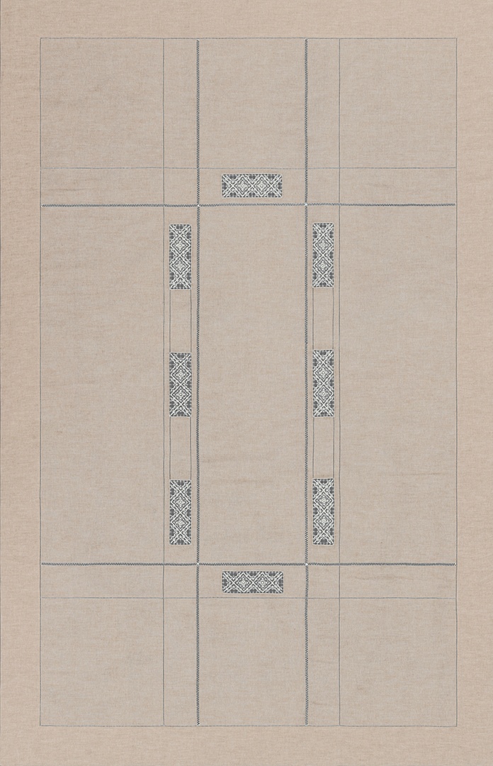 10616526 Крестецкая строчка Скатерть 220x150см Ткань 