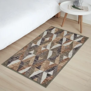 Коврик декоративный нейлон Кристалл 50x80 см цвет серый