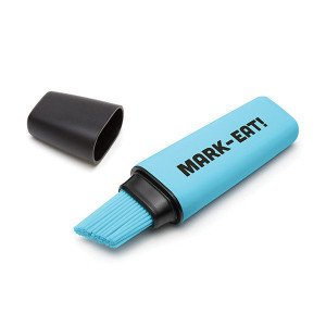 OT858 Кисточка для выпечки mark-eat голубая силиконовая OTOTO