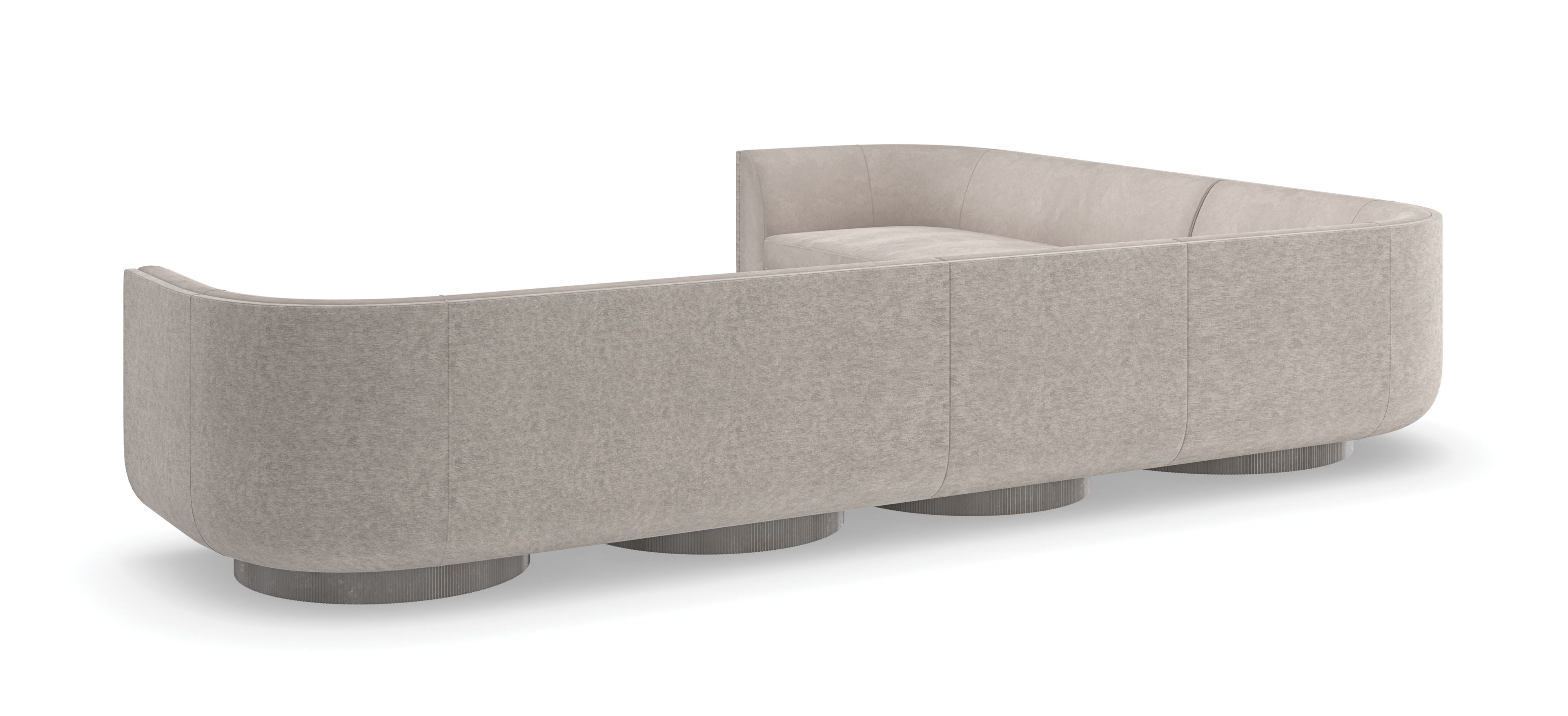 Бархатный модульный угловой диван Caracole Clipper ARCH-00077483 - Вид №2