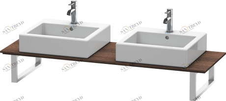 XL045C05353 X-Large Консоль для накладных раковин и встраиваемых умывальников Каштан темный, декор Duravit