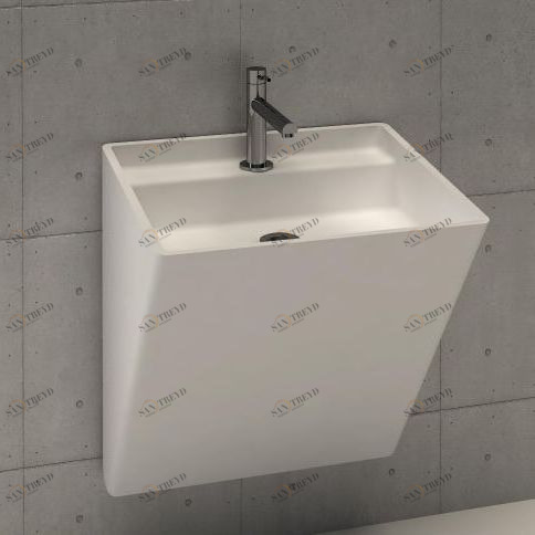 46676 Подвесная раковина настенная овальная Dimasi  белая 