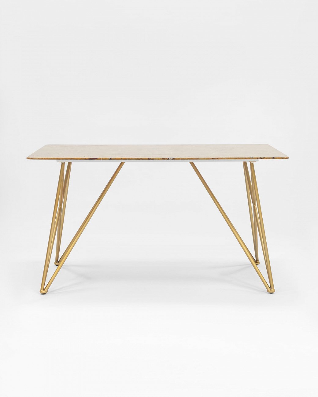 Обеденный стол золотистый 140х90 см "Сакраменто" STOOL GROUP  00-3946098 Золото  - Вид №2