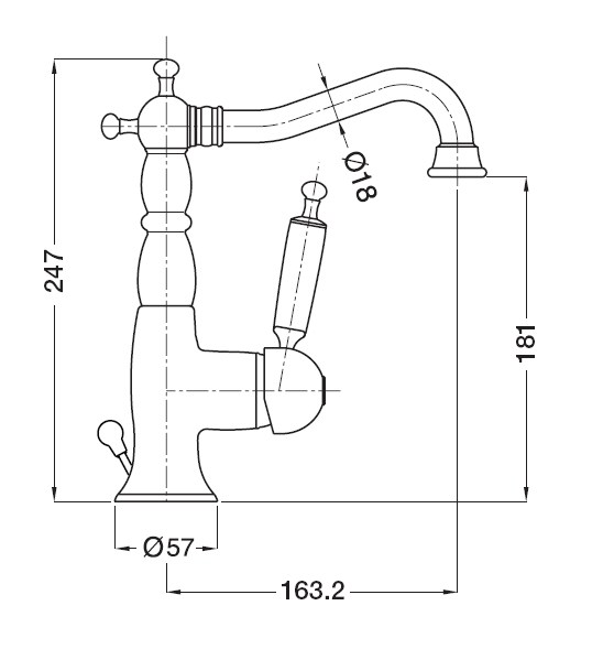 ML.OXF-6313.BI.RA Смеситель Migliore Oxford - Вид №1