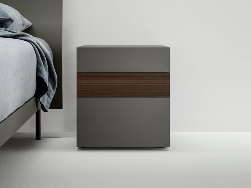 Деревянная прямоугольная тумбочка с ящиками Caccaro Filnox ARCH-00129036