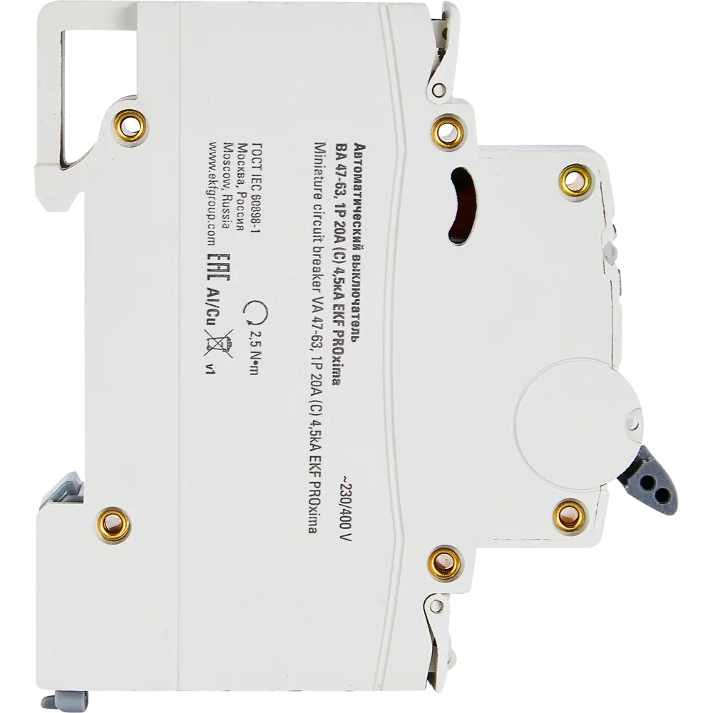 Дифференциальный автомат EKF АД-32 3P N C32 А 30 мА 4.5 кА АС STLM-2093807 - Вид №3