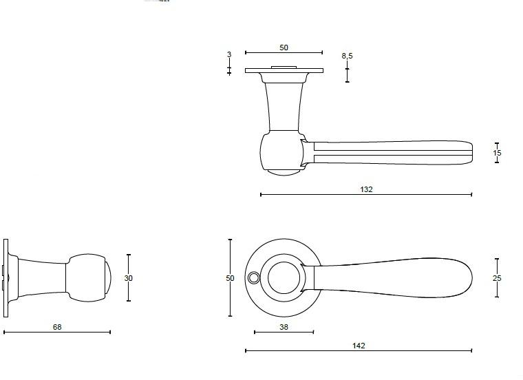 Formani Ручка на розе Bosco Lz100-g - Вид №9