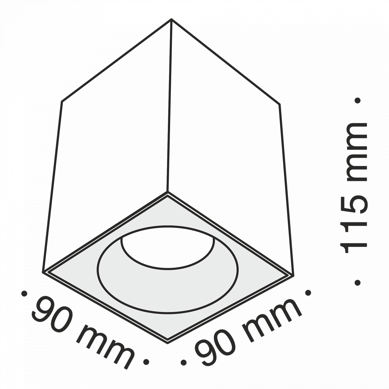 Уличный спот светодиодный черный Sirius C030CL-01B TECHNICAL CEILING & WALL 00-3956990 Черный  - Вид №1