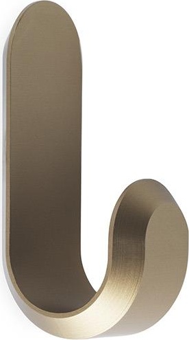 331572 Крючки Curve Mini, матовое золото (2 шт.) Normann Copenhagen 