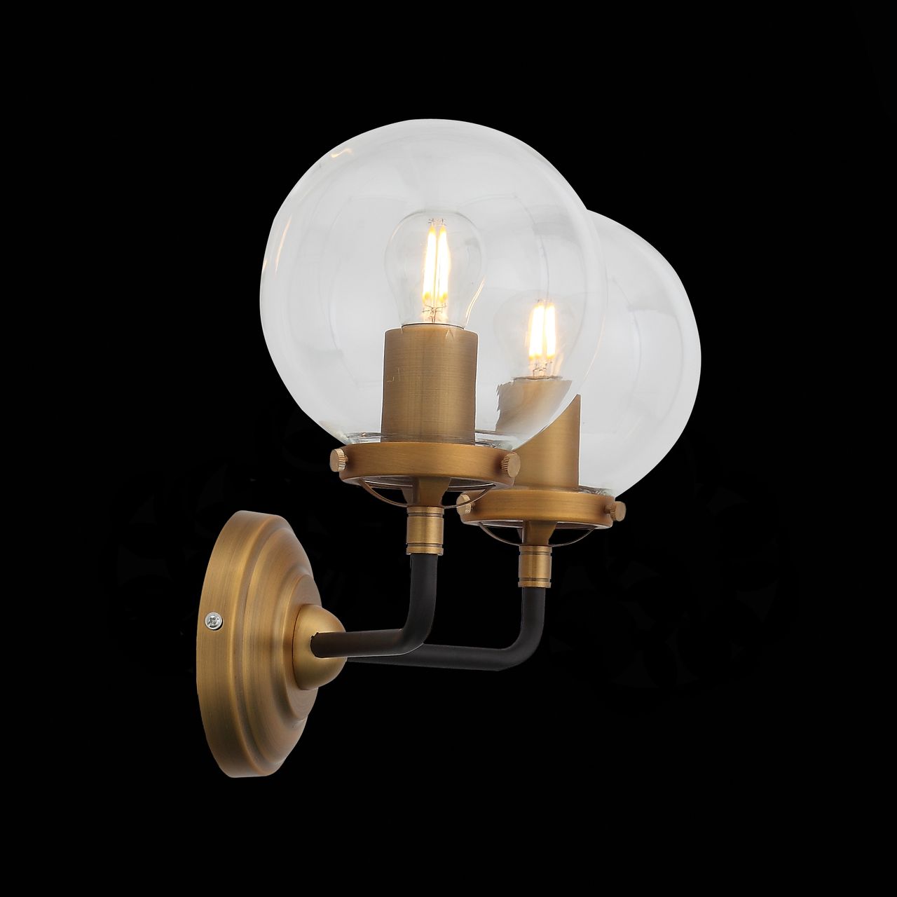 Бра ST Luce Varieta SL234.401.02 ST LUCE ПОД СТАРИНУ, СВЕЧА 109526 Золото;прозрачный  - Вид №1