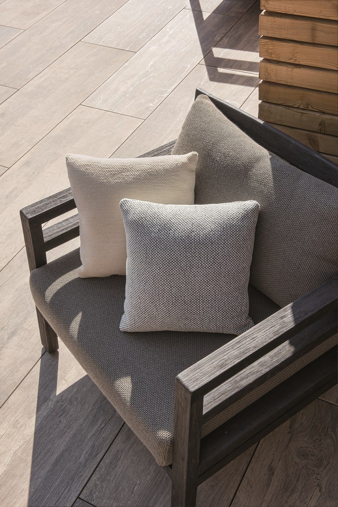 Садовое кресло из тикового дерева с подлокотниками Ethimo Costes ARCH-00118321 - Вид №12