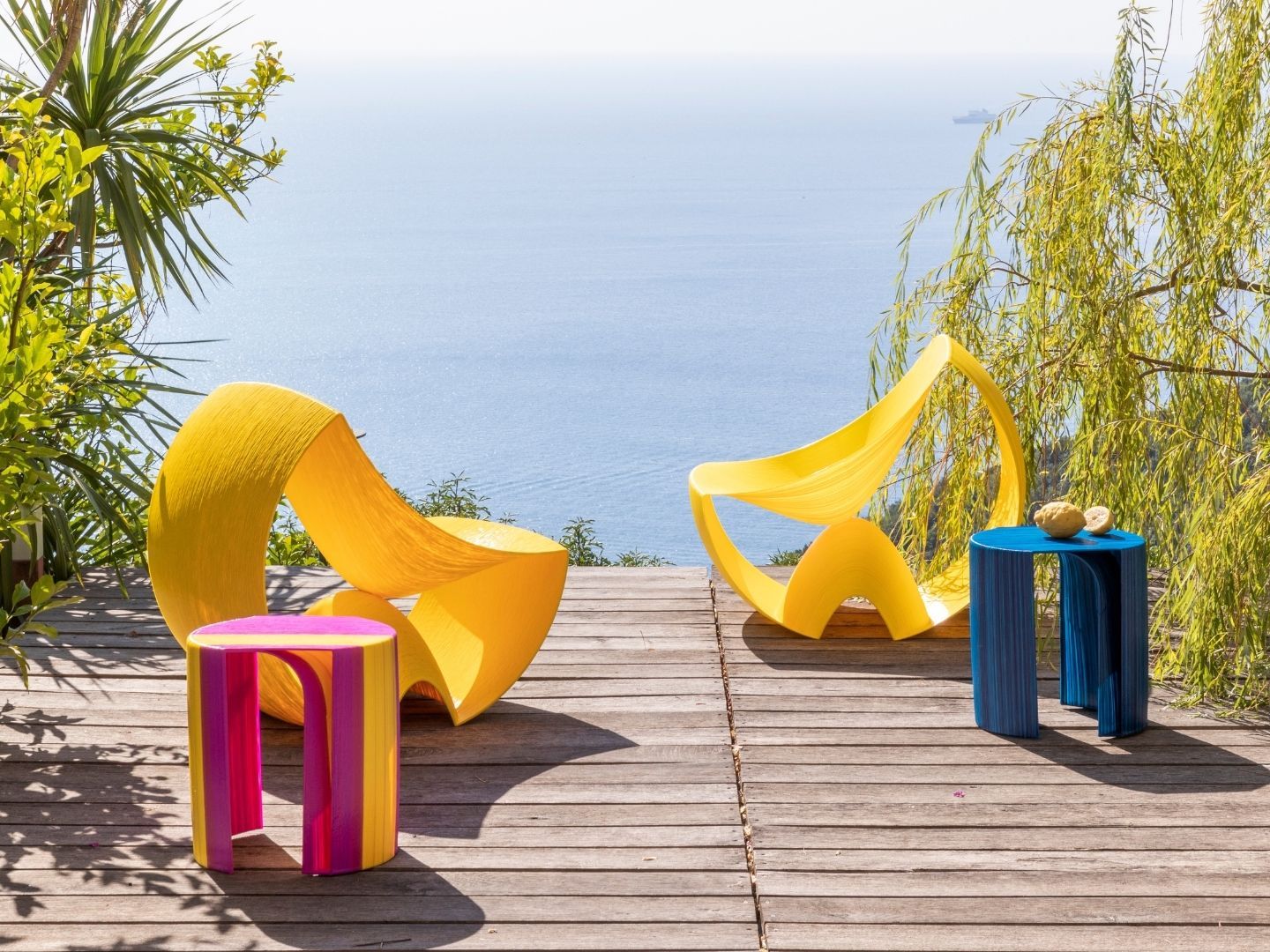 3D печатный пластиковый стул / журнальный столик Mediterranea Design ANACAPRI ARCH-00000991