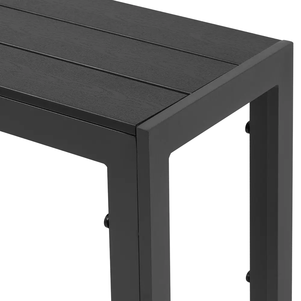 Скамья садовая BEGINIA Lyra 132x29.5x43 см алюминий серый 89435642 STLM-2170170 - Вид №8
