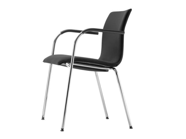 Мягкий штабелируемый стул с подлокотниками THONET S 160 ARCH-00002994