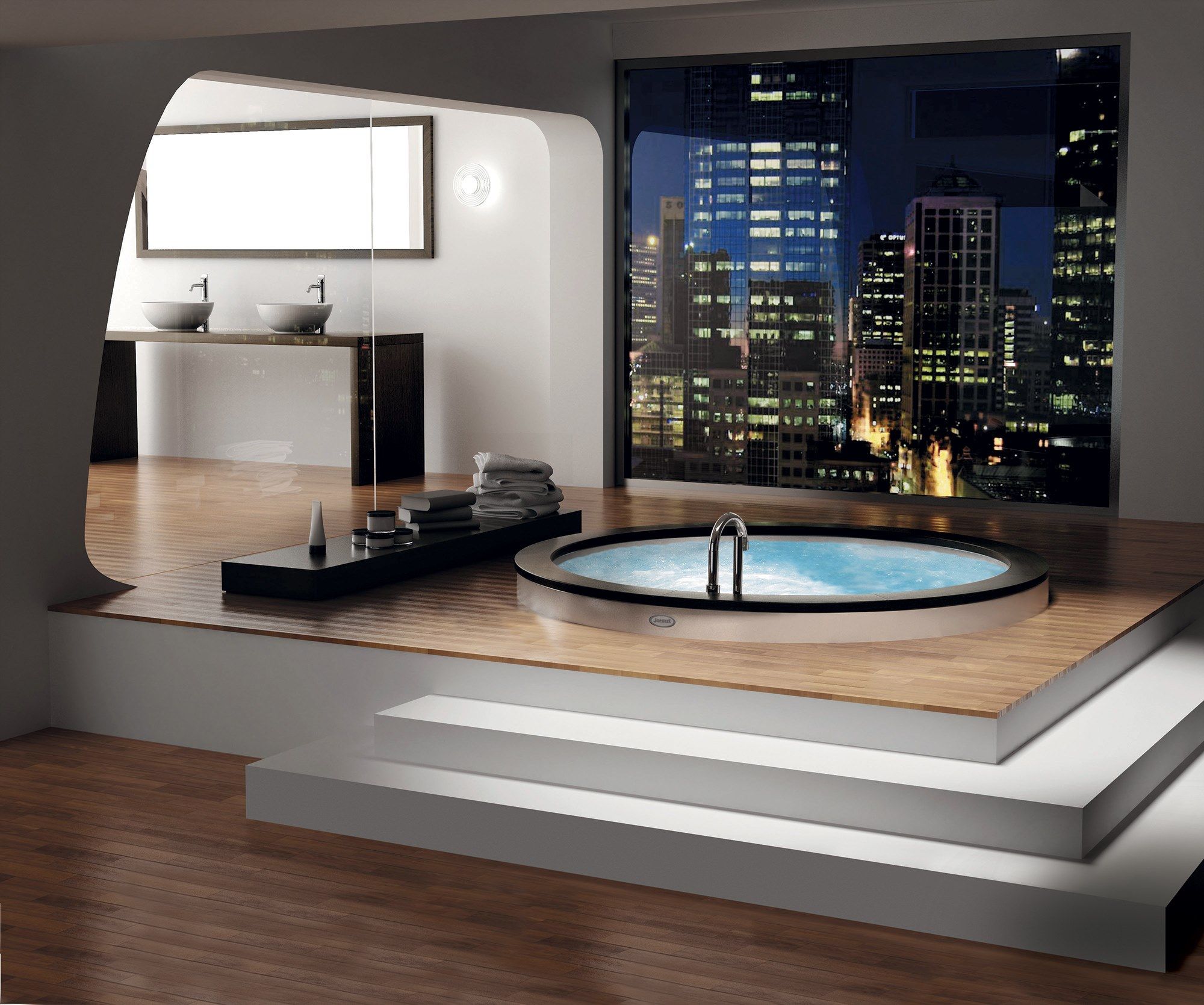 Встраиваемая круглая ванна с гидромассажем Jacuzzi® ARCH-00044321 - Вид №3