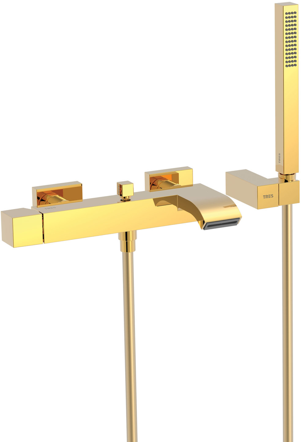 Настенный смеситель CUADRO с одной ручкой для ванны и душа-0071700203OR TRES