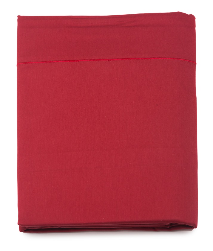 SH240_RO_S Простынь 240/300 rouge красный сатин Blanc des Vosges Santreyd 