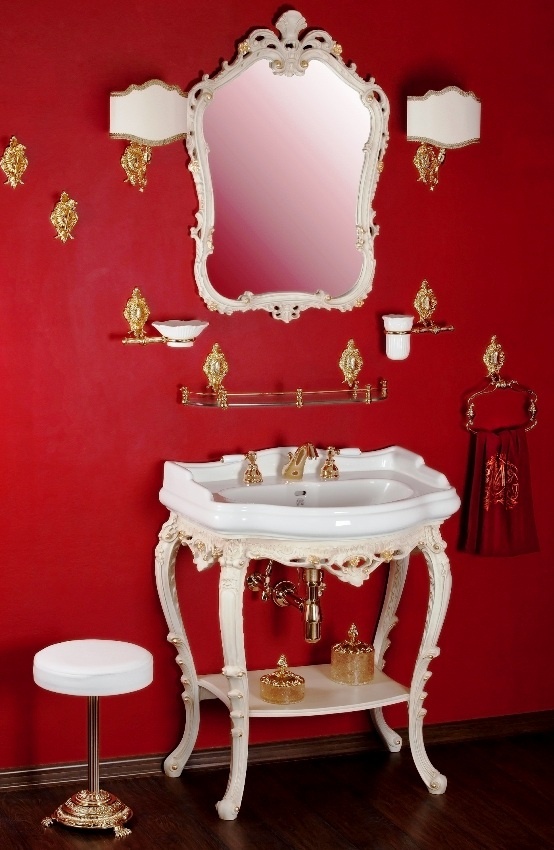 Пуфик для ванны MIGLIORE Elizabetta ML.ELB-60.156.DO - золото  - Вид №2