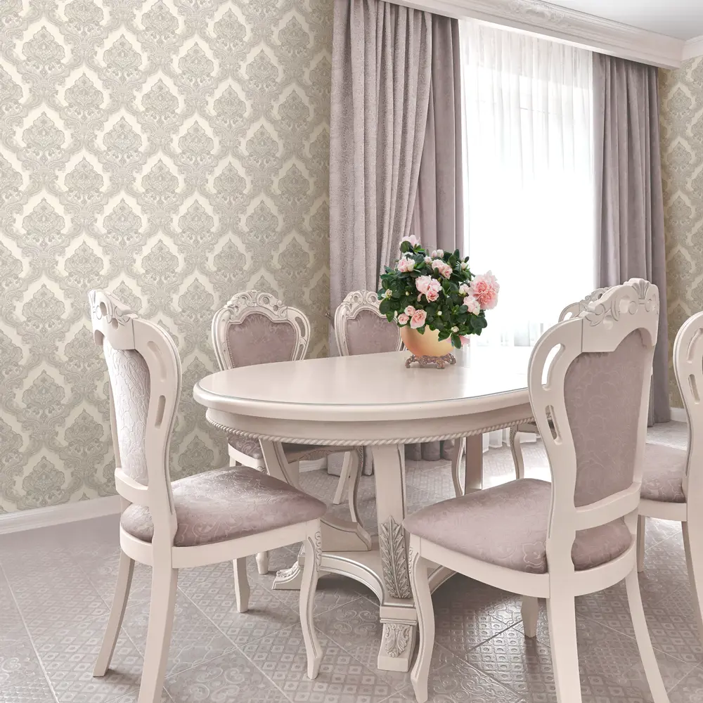 Обои флизелиновые Ovk Desing Баккара бежевые 1.06 м 10180-02 82637401 STLM-2107116 OVK DESIGN - Вид №4