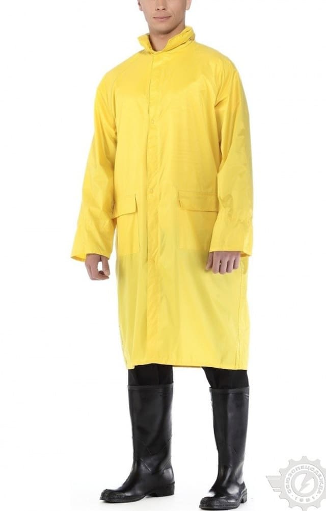 4957164 Плащ "Альбатрос ЛАЙТ" влагозащитный желтый  Непромокаемая спецодежда  размер XXXXL  - Вид №5