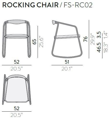 MANUTTI Веревочное кресло-качалка для сада Duo Fs-rc02 - Вид №4