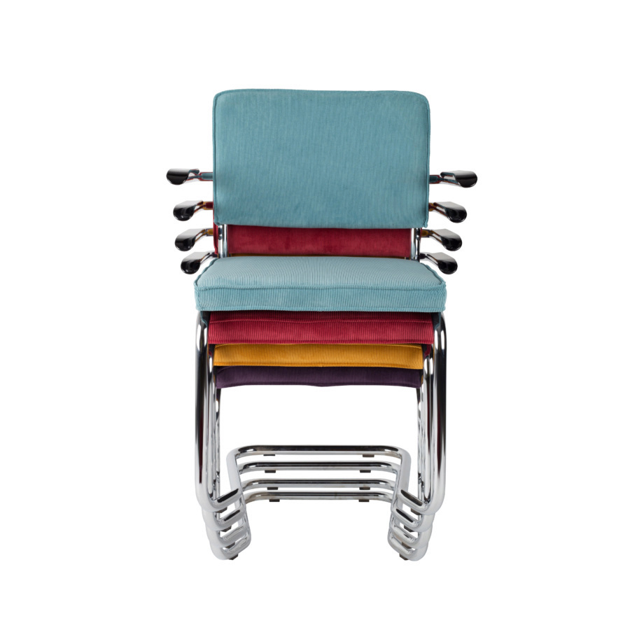 Кресло Ridge Kink Rib красное Zuiver 1200045 - Вид №8